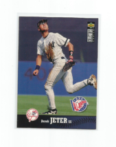 Derek Jeter (Yankees) 1997 Ud Collector&#39;s Choice 1996 ALL-ROOKIE Card #180 - £3.92 GBP
