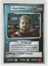 Star Trek Next Generation Premiere CCG Morgan Bateson White Border Decip... - $1.99