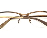 Nike Eyeglasses 6037 259  Brown Metal Half Rim Titanium Frames 53-17-135 - $74.25