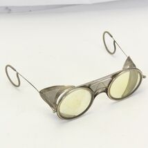 Vintage B&amp;L Goggles Clear Glass Lens Safety Glasses w/Side Shields  Stea... - $48.01