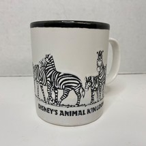 Disney&#39;s Animal Kingdom Mug Made in England Zebra White Black Just Mugs - £18.86 GBP