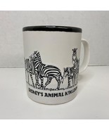 Disney&#39;s Animal Kingdom Mug Made in England Zebra White Black Just Mugs - £18.56 GBP