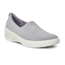 ECCO Soft 7 Wedge Slip-on Sneaker Shoes | Grey | Womens 40 (9-9.5 US) NEW! - £44.83 GBP