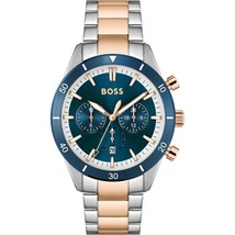 Hugo Boss Montre pour homme HB1513937 bicolore en acier inoxydable avec... - £101.01 GBP