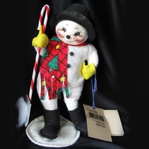 Vintage annalee Snowman Doll Shoveling Snowflakes 1997 - £23.90 GBP