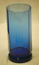 Essex Cobalt Blue Anchor Hocking Ice Tea Glass 16 oz. Octagonal Paneled - £19.82 GBP