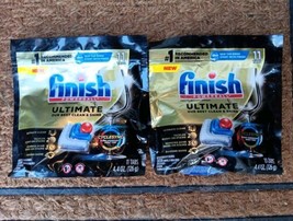 2 Pks. Finish Powerball ULTIMATE Dishwasher Detergent Tabs 11 Count(Y62) - £14.28 GBP