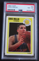 1989 Fleer #55 Chris Mullin Golden State Warriors Basketball Card PSA 8 NM-MT - £10.22 GBP