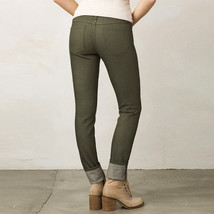 New NWT Womens 14 Prana Kara Jeans Cargo Green Dark Stretch Organic Performance - £100.46 GBP