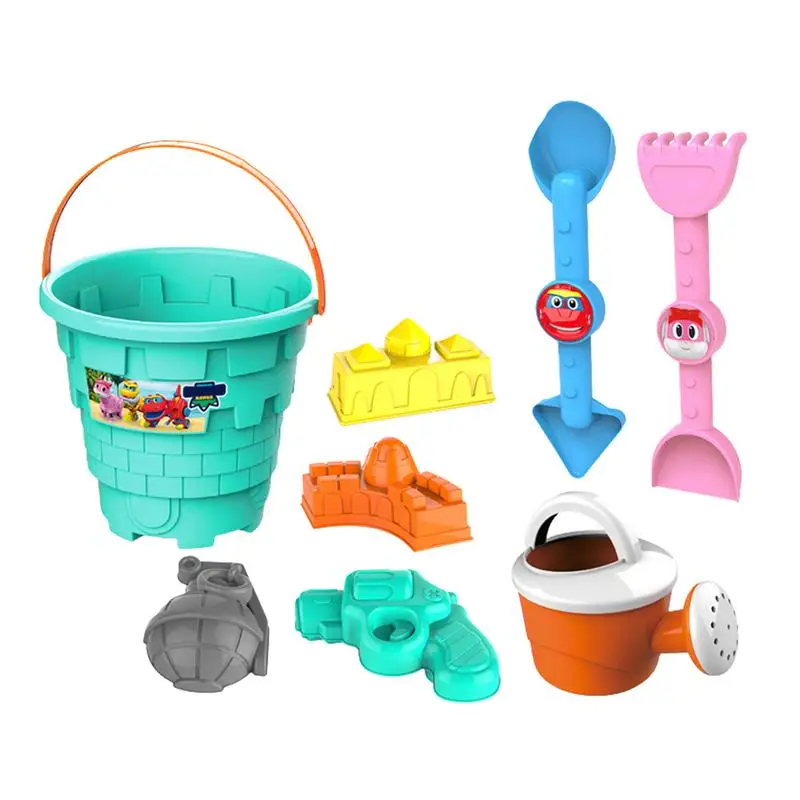 Kids Beach Sand Toys Set Beach Bucket Beach Shovel Tool Kit Playing Sand Digging - £15.30 GBP+