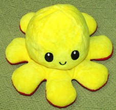 Reversible Plush Octopus Teeturtle Moody Happy Sad Mad Color Change Yellow Red - £7.53 GBP