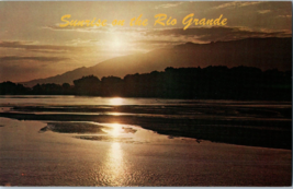 Sunrise over the Sandia Mountains and the Rio Grande New Mexico Postcard - £4.13 GBP