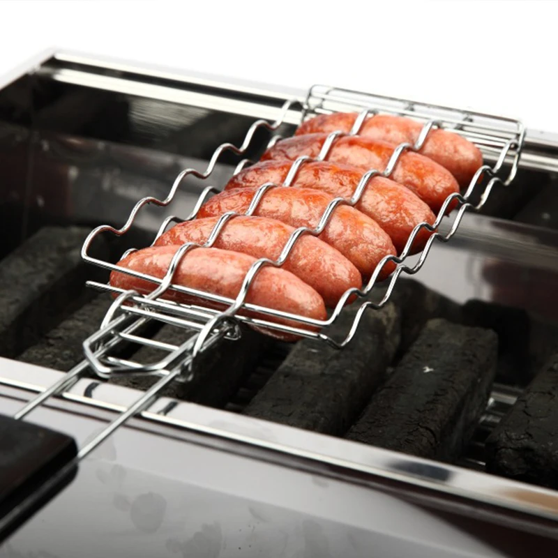 YOMDID Creative Barbecue Clip Practical Grilling Basket Outdoor Barbecue Grill P - £175.53 GBP