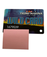 Trump Marina Hotel Casino Wild Card Authentic Slot Players Card RARE Obs... - $529.08 MXN
