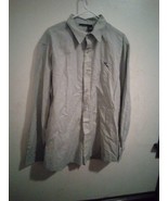 Rocawear Green W/White Stripes Longsleeve Button Down Size XL 9008ARE - $21.93 CAD