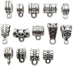100g (About 125pcs) Mixed Tibetan Tube Spacer Bail Bead Hanger Fit Charm  - €16,96 EUR