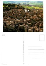 Italy Tuscany Volterra Bird&#39;s Eye Aerial View of City &amp; Country Vintage Postcard - £7.37 GBP