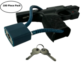 100 Pack Gun Cable Lock 13.5&quot; Cable 30MM with Keys for Pistols Rifles &amp; ... - $4,600.66 MXN