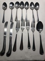 Random Lot Of Mixed Brands Stainless Steel Cutlery (14 Pieces Total) - $191.92 MXN
