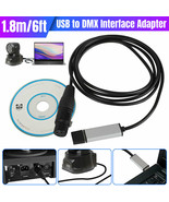 6Ft Usb To Dmx512 Interface Adapter Stage Light Controller Cable For Com... - £24.55 GBP