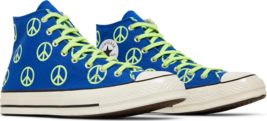 NEW Converse Chuck 70 High Top Unleash Peace Royal Ghost Green Blue M 9.5 W 11.5 - £50.16 GBP