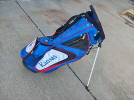 Team Effort University of Kansas Jayhawks Dual Strap Stand Golf Bag w Ra... - $123.49