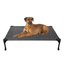 Cooling Elevated Dog Bed, Portable Raised Pet Cot with Washable Mesh, Large - $41.99