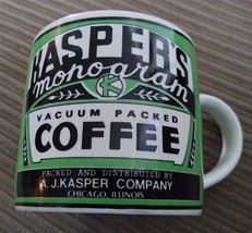 KASPER&#39;S Monogram Coffee Yester Year Brand by Westwood 1992 Coffee Mug/Cup - $27.49