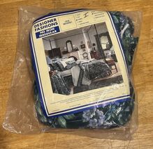 Vtg Laura Ashley Bramble Berry Bed Skirt Queen Green Floral New Irregular - €50,89 EUR