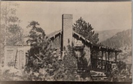 RPPC Rookery Nook Cabin Mountains Rustic Log Cabin Real Photo Postcard I27 - £15.76 GBP