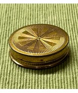 VINTAGE ROUGE DU BARRY MIRRORED COMPACT Small Gold Metal Blush *Compact ... - $20.29 CAD