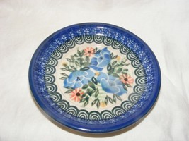 Vintage Unikat Art Pottery Handmade in Poland Saucer Only Handmade in Po... - $460.95 MXN