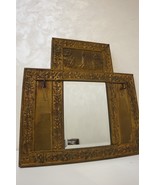 Antique Nautical Embossed Brass Mirror – Lighthouse &amp; Tall Ships – Late ... - €384,28 EUR