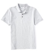 Calvin Klein Men&#39;s Reg-Fit Smooth Cotton Monogram Logo Polo Shirt Grey H... - $41.14 CAD