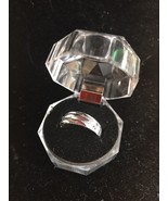 Diamond Style Silver Ring One Size Ships N 24h - £21.50 GBP