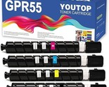 Remanufactured 4 Pack Gpr-55 Gpr55 Toner Cartridges Replacement For Cano... - $402.99