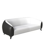 LeisureMod 3 Seater Sofa Solid Wood Frame Upholstered in Vegan Leather w... - $1,127.00