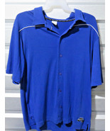 Nike Air Button Down Blue Polo Size XL Xtra Large (C1G1) - £9.26 GBP