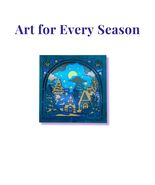 Winter Village Wood Wall Art, 6 Layer Laser Cut Winter Scene, 11x11 Hand... - $65.00