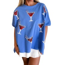 Peach Love american cocktail shirt in Blue - £35.12 GBP