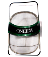 Oneida 13 1/4&quot; X 9&quot; Expanding Stainless Steel Colander Dishwasher Safe - £32.75 GBP