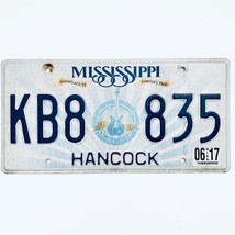 2017 United States Mississippi Hancock County Passenger License Plate KB8 835 - £8.79 GBP