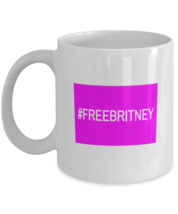 Britney Mugs #FREEBRITNEY Fluro Block,  Free Britney Movement White-Mug  - £12.73 GBP