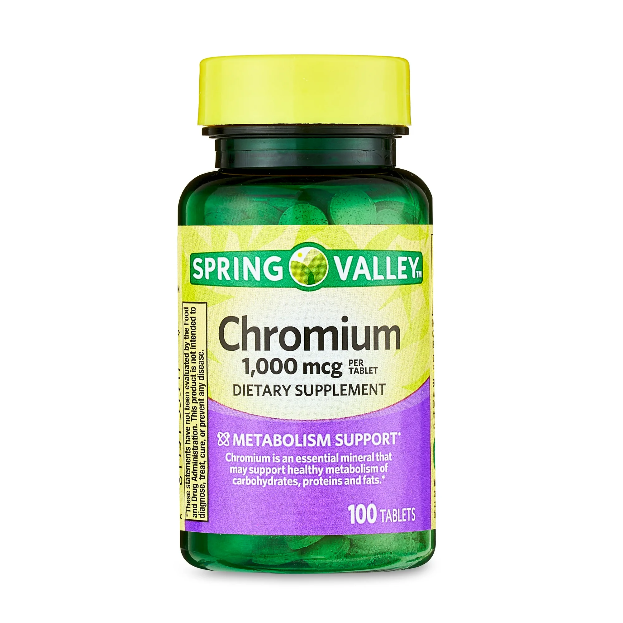 Spring Valley Chromium Metabolism Support Tablets | 1,000 Mcg | 100 Count - $19.99