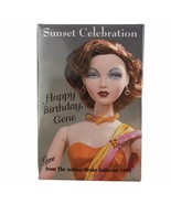 Vintage 1995 Ashton Drake Gene Doll Pinback Button Sunset Happy Birthday 3&quot; - $11.18 CAD