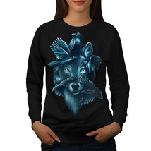 Wellcoda Wolf Spirit Ghost Animal Womens Sweatshirt,  Casual Pullover Jumper - £23.10 GBP+