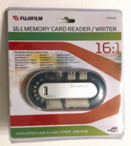 FUJIFILM DCR2-161 USB 16:1 Memory Card Reader/Writer ISB 2.0 W/ 3 Port H... - $10.88