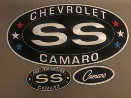 LARGE CHEVY SS CAMARO SEW/IRON ON PATCH BADGE EMBROIDERED 6-1/4X12 CHEVR... - £25.95 GBP