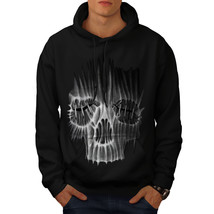 Wellcoda Stich Metal Rock Skull Mens Hoodie, Horror Casual Hooded Sweatshirt - £25.70 GBP+