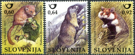 Slovenia 2015. Rodents of Slovenia (MNH OG) Set of 3 stamps - £5.01 GBP